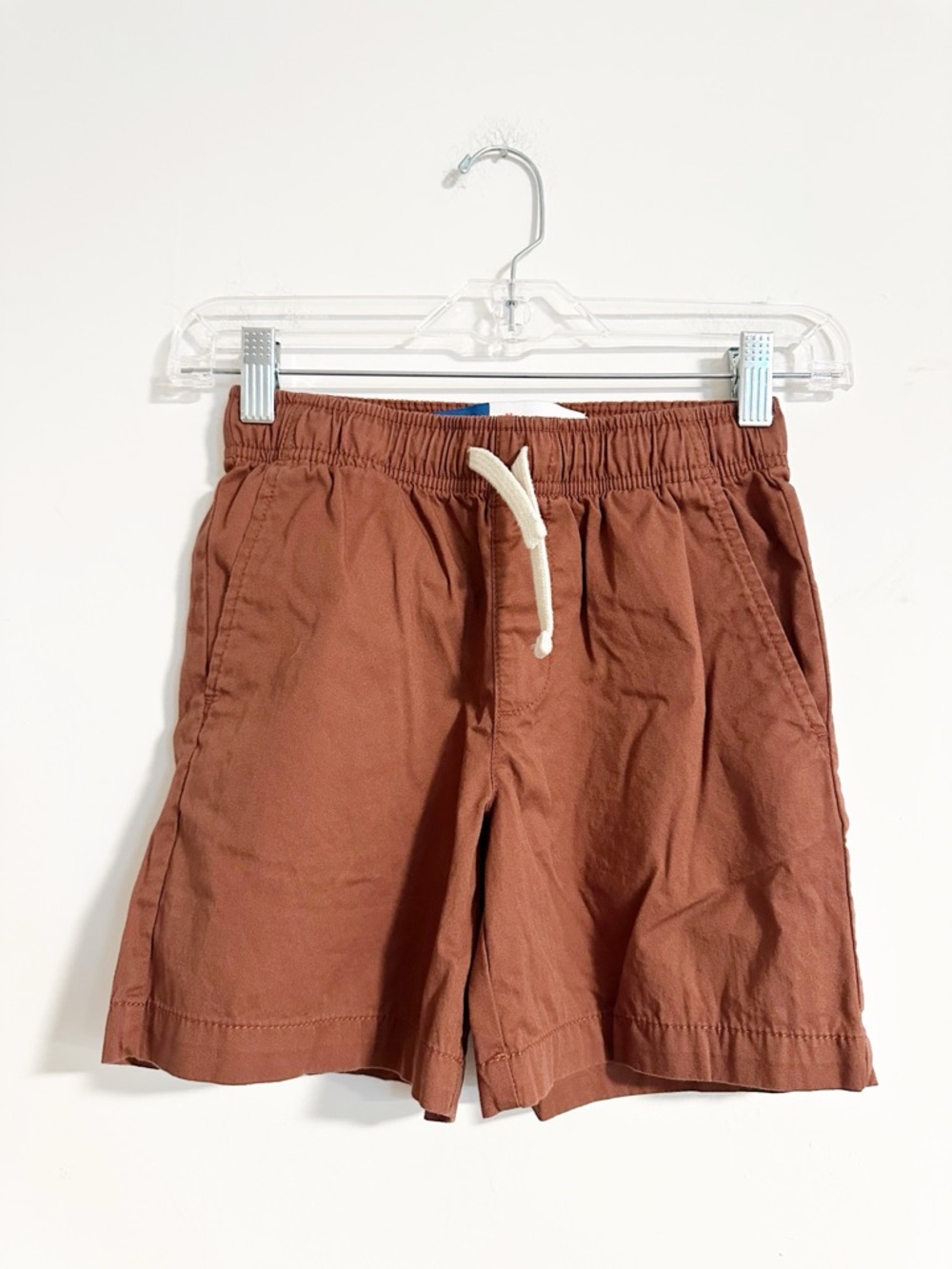 Old Navy Twill Dock Short Bronze Brown Elastic Waist M